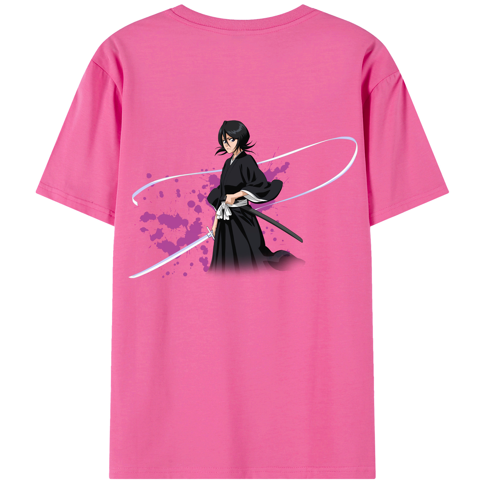 （画像用） ブリーチ 朽木ルキア BLEACH Kuchiki Rukia レディース半袖Tシャツ(バックプリント)